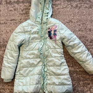Disney Frozen Elsa girls long coat